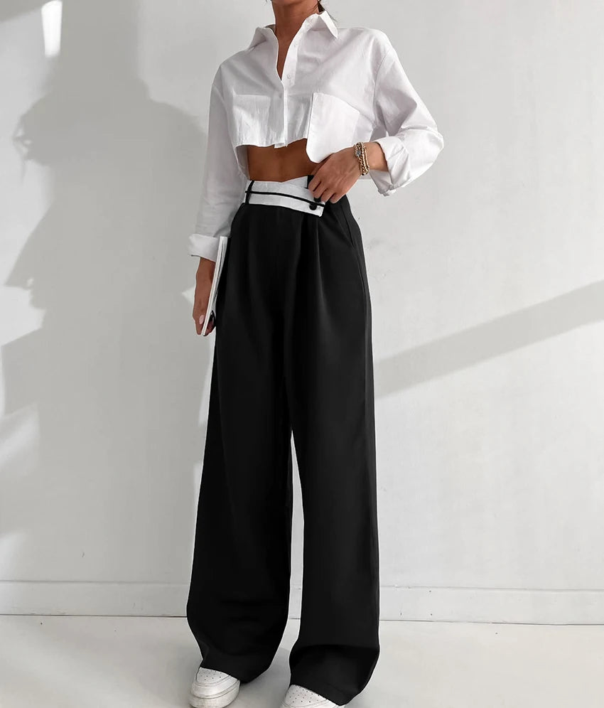 Abuuula's Black Pleated Loose Pants