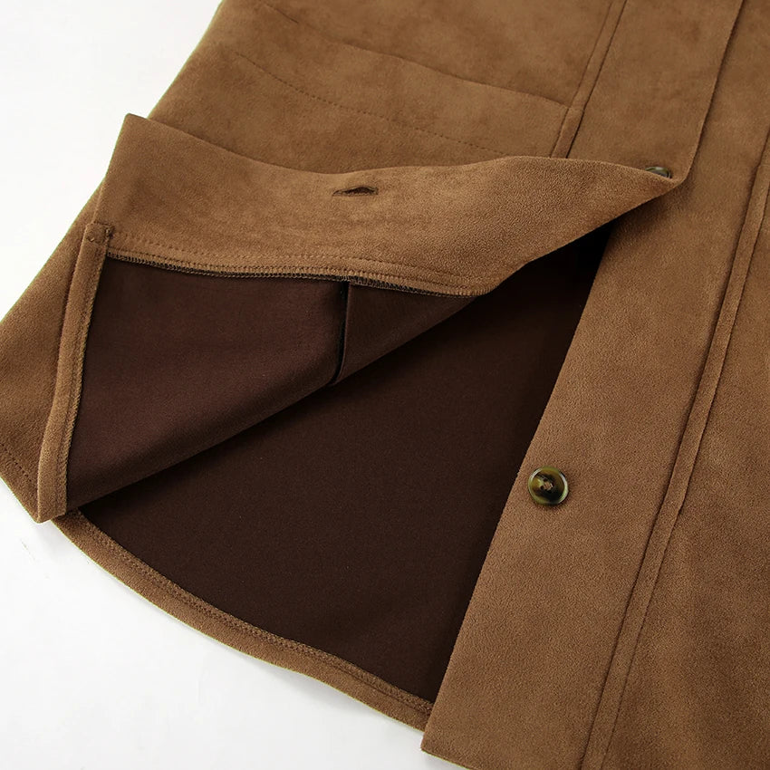 Abuuula's Brown Deerskin Velvet Coats