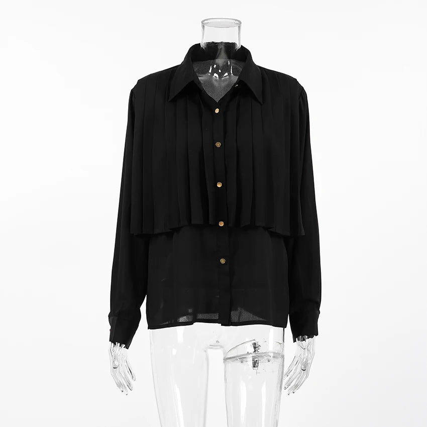 Abuuula's Pleated Shirts Blouses