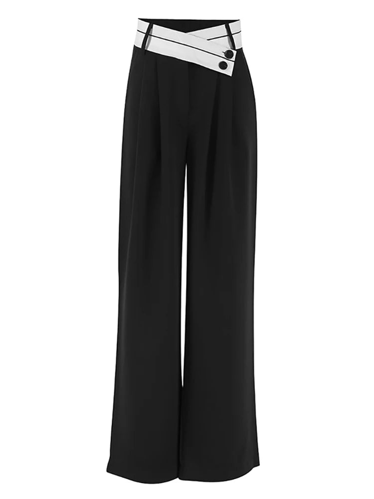 Abuuula's Black Pleated Loose Pants