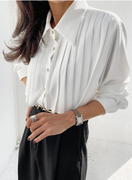 Abuuula's Pleated Shirts Blouses